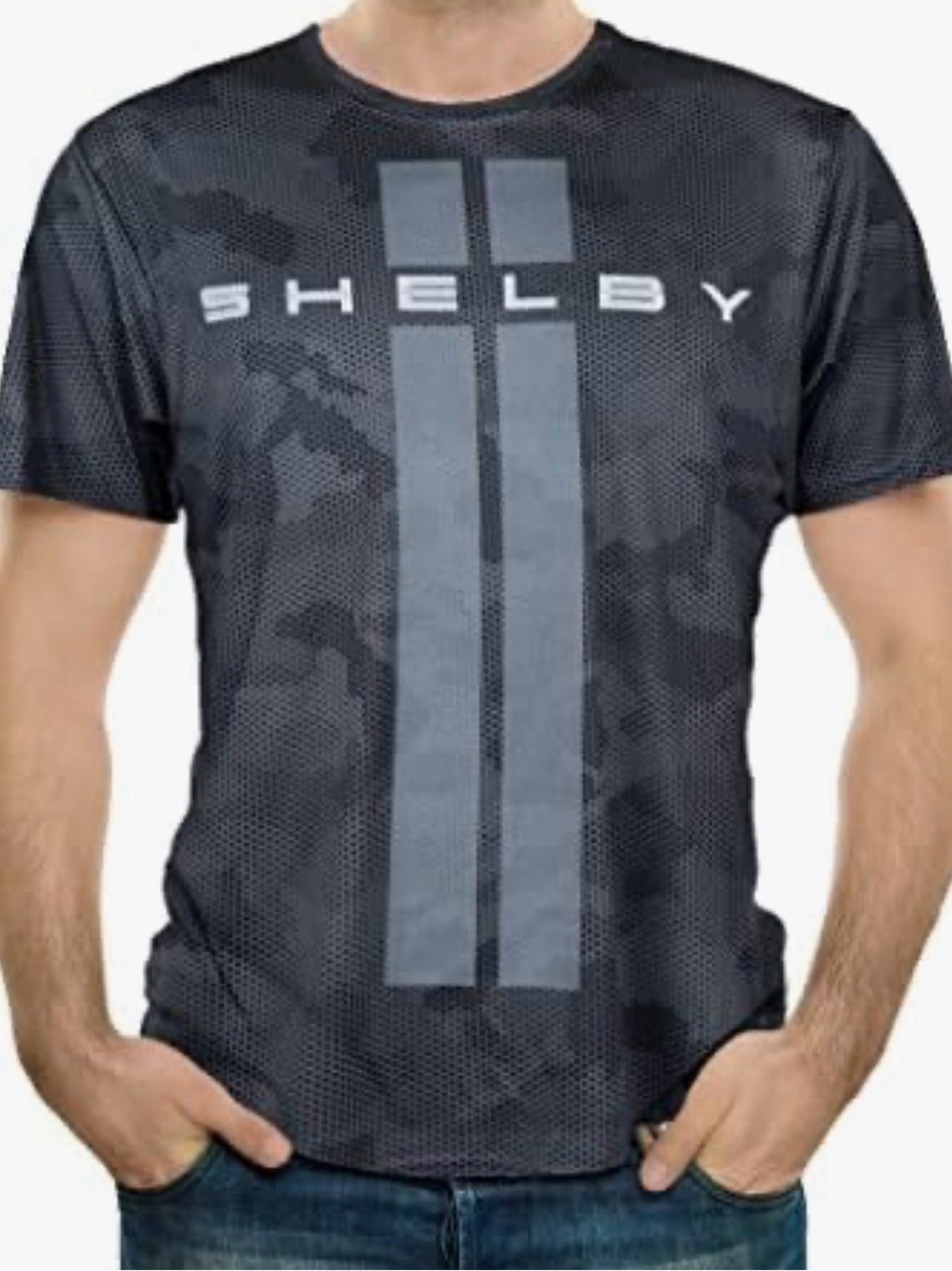 Sport-Tek Men's Black Shelby Cobra Performance Tee